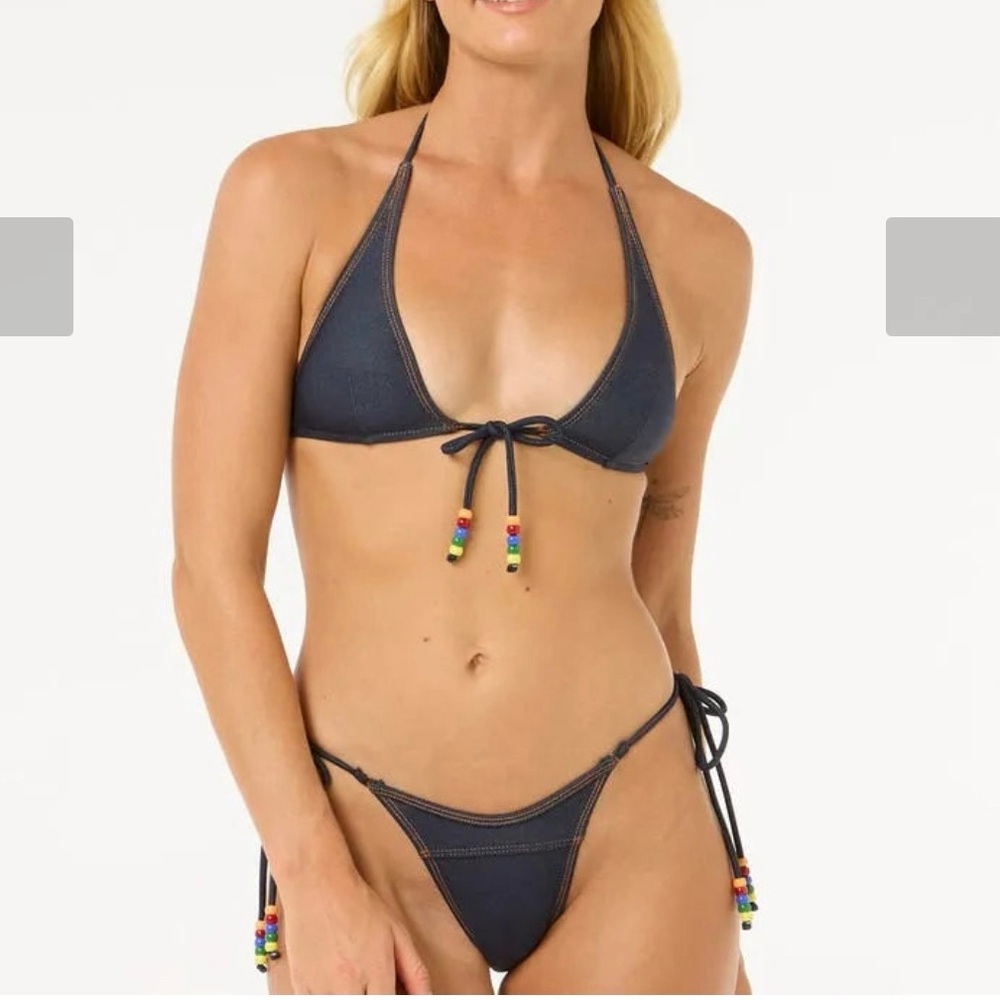 Rip Curl Denim Bikini NWT large